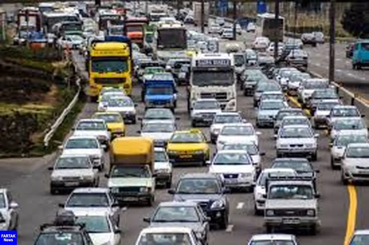  ترافیک سنگین در محور چالوس و هراز