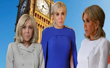 ۴ استایل جنجالی بریژیت مکرون در سفر به بریتانیا