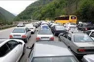 ترافیک سنگین در چالوس و هراز؛ پلیس: با چراغ روشن و فاصله طولی برانید