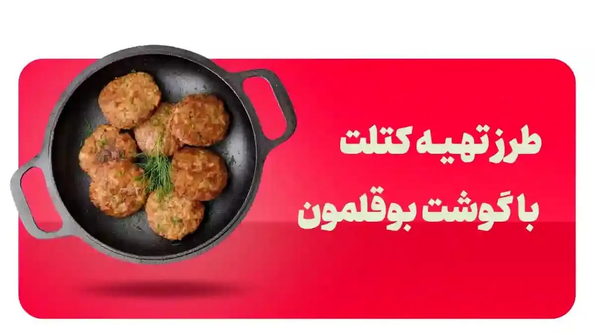 کتلت بوقلمون شمالی خوشمزه با دستور پخت مجلسی