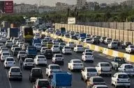 ترافیک سنگین در آزادراه قزوین- کرج- تهران