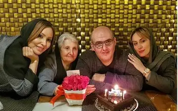 دورهمی خانواده پرستو صالحی در جشن تولد برادرش (عکس)