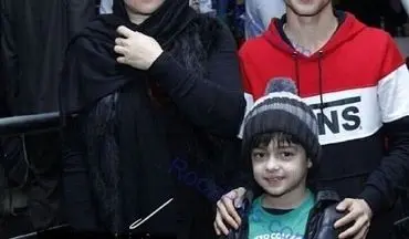 تیپ متفاوت همسر شهاب حسینی و پسرش+عکس