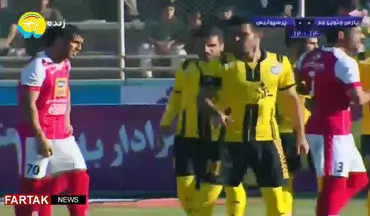 خلاصه بازی پارس جنوبی جم 0 - 1پرسپولیس تهران  + فیلم