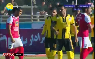 خلاصه بازی پارس جنوبی جم 0 - 1پرسپولیس تهران  + فیلم