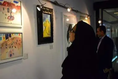 گزارش تصویری افتتاحیه نمایشگاه رنگ و زندگی
