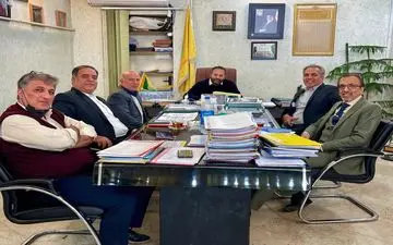 دیدار مدیران استیدو با رئیس فدراسیون هاکی 