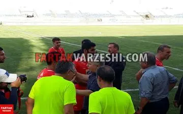 تصاویر/ حضور علی پروین در بین بازیکنان پرسپولیس 