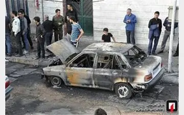 نشت تانکر گازوئیل ۳ خودرو را جزغاله کرد + عکس