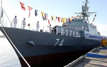  پیشرفته ترین ناوشکن غرب آسیا به ناوگان ارتش پیوست