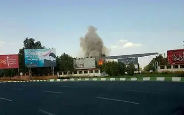 فرودگاه ارومیه آتش گرفت 