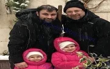 عکس/ برف بازی کردن محمد باقرقالیباف و نوه هایش