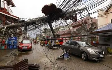 مرگ ۳۷۵ تن در طوفان اخیر فیلیپین