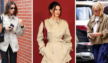 چگونه مثل سلبریتی‌ها ترنچ‌کت کوتاه را استایل کنیم؟