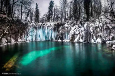 دریاچه های کرواسی در فصل زمستان‎ + تصاویر