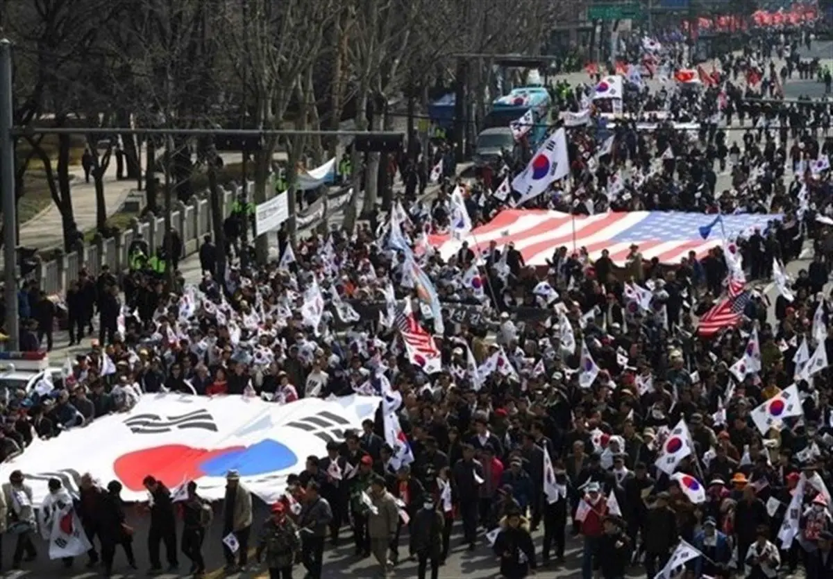 تظاهرات مردم کره جنوبی در اعتراض به سامانه دفاع موشکی آمریکا 