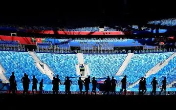 رختکن تیم ملی ایران قبل از بازی با مراکش 