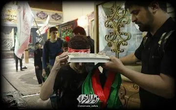 کودکان آینده‌ساز ورزشکار محله هرندی در مسیر ‌پیاده‌روی اربعین