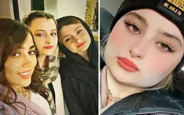 شوخی عیجب سارا و نیکا با پدرشان / یکی نیست جلوی این دو بچه رو بگیره ؟! + عکس