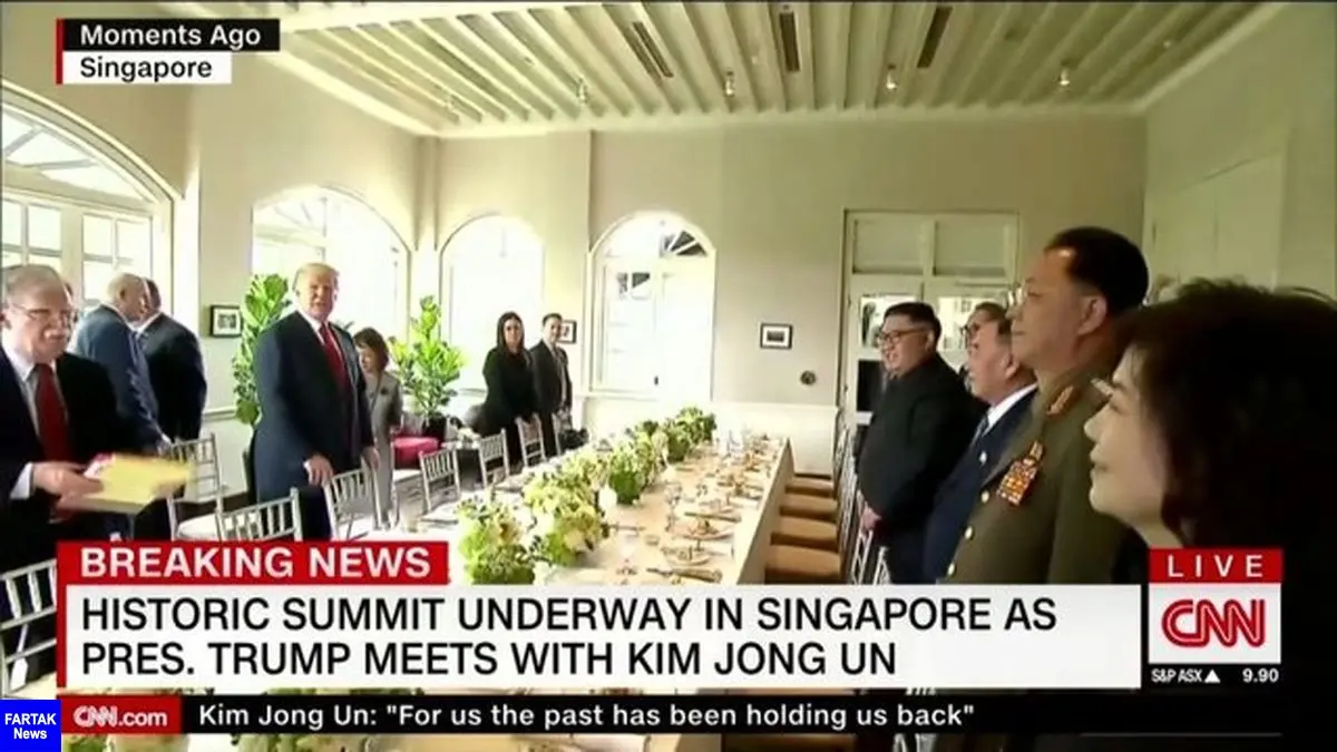 ترامپ و کیم جونگ اون پیش از گفت‌وگو شام می‌خورند