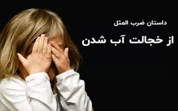 حکایت و داستان ضرب المثل از خجالت آب شدن!
