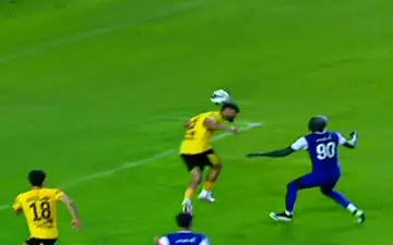 گل مردود سپاهان به استقلال خوزستان | فیلم