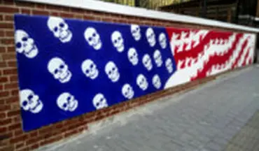 تغییر نقاشی‌های روی دیوار سفارت آمریکا در تهران با مضامین نو