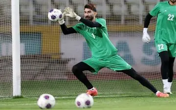 بیرانوند و تمرین برای جشن صعود تیم ملی (عکس)