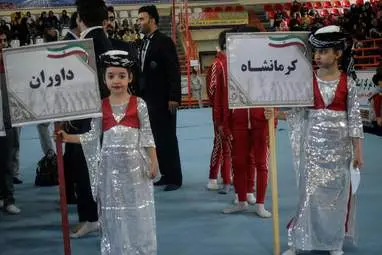 افتتاحیه رقابت‌های رشته ژیمناستیک - ترامپولین نخستین المپیاد استعدادهای ورزشی برتر کشور در  کرمانشاه 