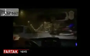 تعقیب و گریز پلیس‌تهران با سارق + فیلم