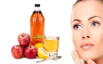 جوش صورت را با سرکه سیب از بین ببرید

