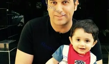 حمید عسگری و پسرش + عکس