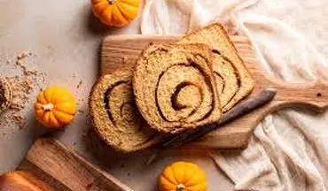 طرز تهیه نان کدو حلوایی دارچینی 