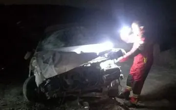 واژگونی خودرو در جاده دستگردان مشهد؛ یک فوتی و یک مصدوم