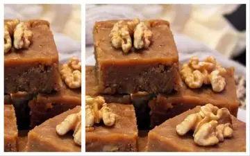 طرز تهیه حلوای گردوی ارومیه؛ دسر سنتی با شیره انگور و طعمی بی‌نظیر