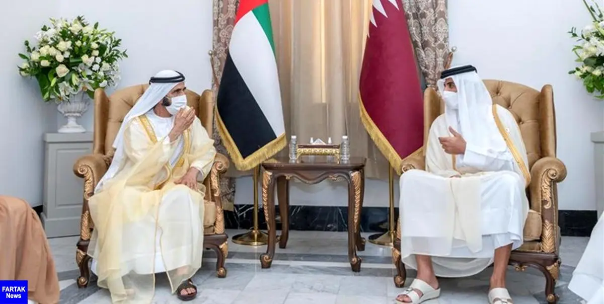 اجلاس بغداد| دیدار حاکم دبی با امیر قطر پس از چهار سال