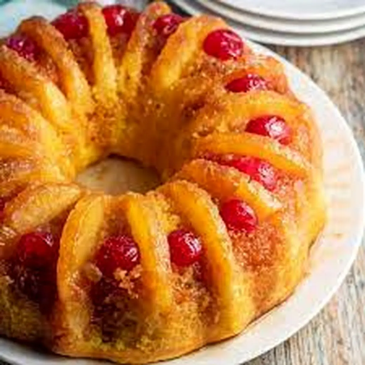 کیک خوشمزه | کاپ کیک وارونه آناناس