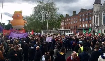 اعتراض علیه ترامپ به ایرلند کشیده شد