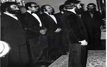 عکسی زیر خاکی از مسعود کیمیایی و عباس کیارستمی درسال 1974