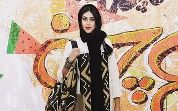 پوشش متفاوت آزاده صمدی در یک جشن