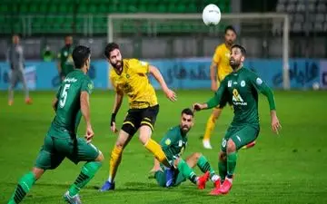 لیگ برتر فوتبال|  تقابل گاندوها و طلایی‌پوشان برنده نداشت