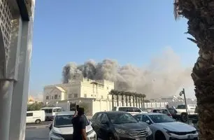 ویدئویی از محل حمله هوایی اسرائیل به دوحه قطر