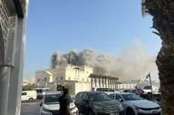 ویدئویی از محل حمله هوایی اسرائیل به دوحه قطر
