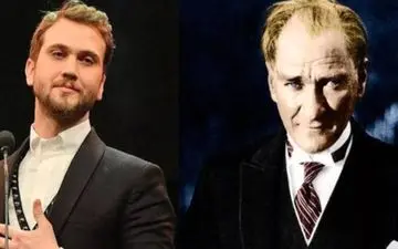 بازیگر خوشتیپ سریال هیجان انگیز گودال در نقش آتاتورک!|عمرا اگه آراس بولوت را با این گریم بشناسید!
