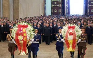 کیم جونگ اون در سالگرد درگذشت پدربزرگش