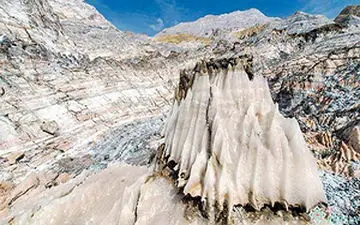 ریزش کوه و ایجاد گرد و غبار پس از زلزله بوشهر + فیلم