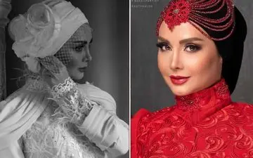 مریم‌ خدارحمی با استایل بلوچی زیبا در دل طبیعت