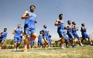  گزارش تمرین استقلال در غیاب یک بازیکن