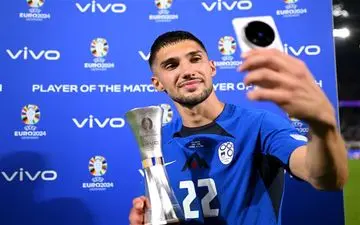  چرین؛ بهترین بازیکن دیدار انگلیس - اسلوونی 