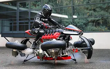 ساخت یک موتورسیکلت با قابلیت پرواز + فیلم